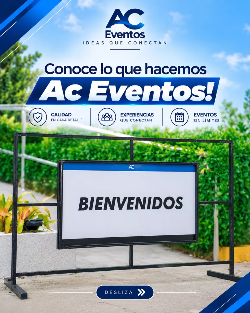 Punto de bienvenida y señalización